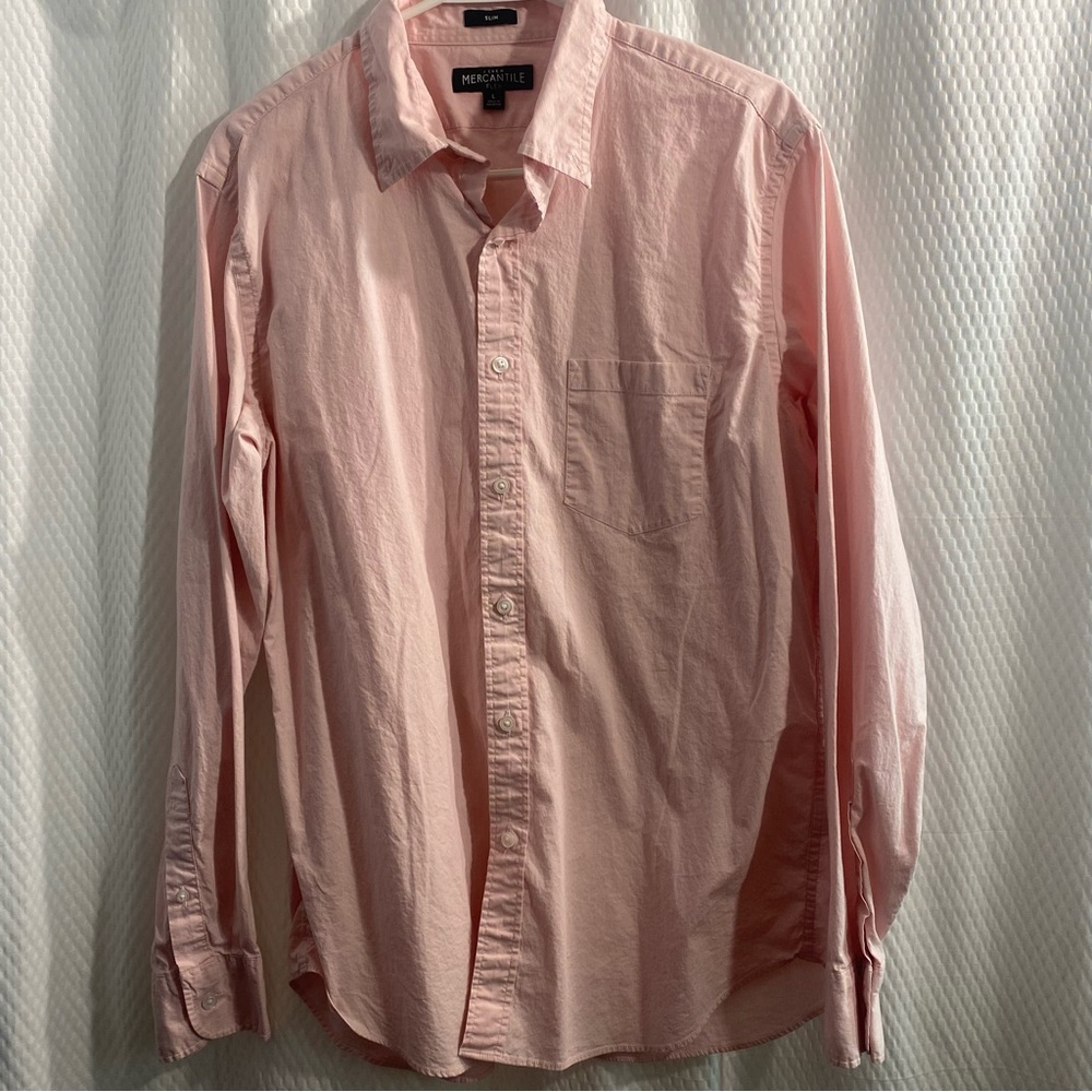J.Crew Mercantile Light Pink Flex Shirt